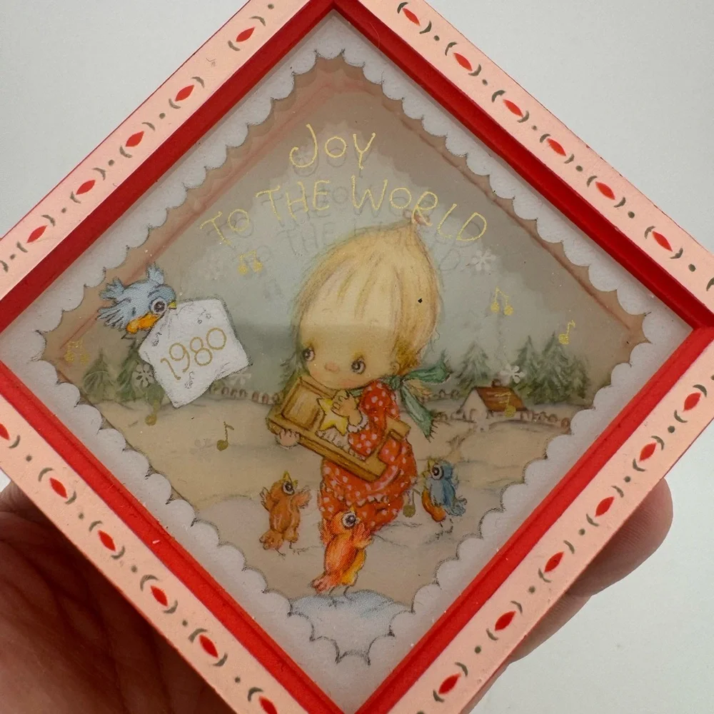Vintage 1980 Hallmark Christmas Ornament‎ Precious Moments